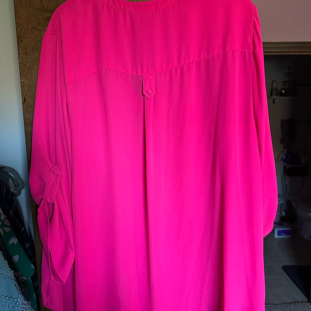 Torrid Vibrant Pink Blouse - Picture 4 of 4
